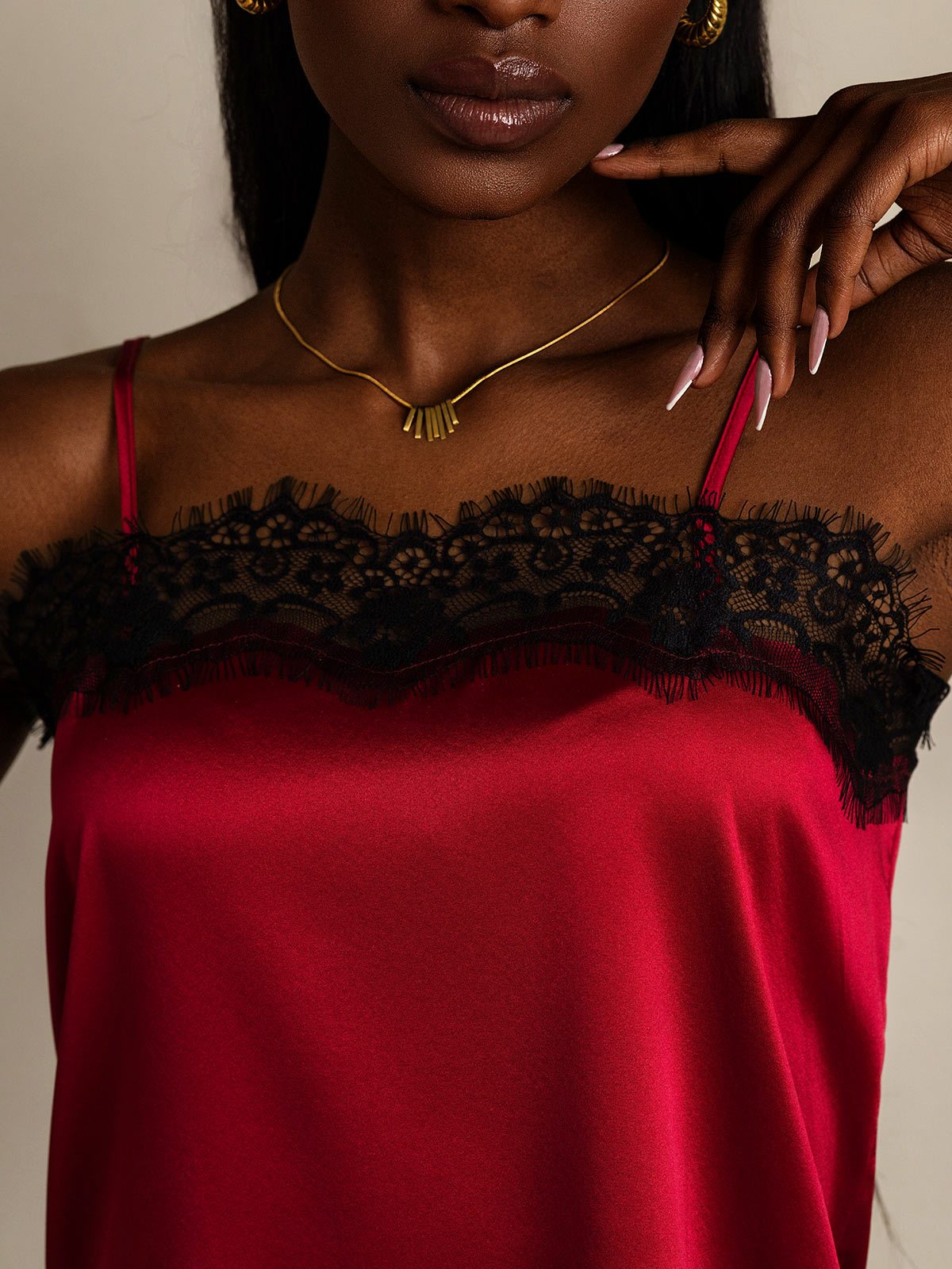 SilkSilky 19Momme Silk Camisoles Wine 007