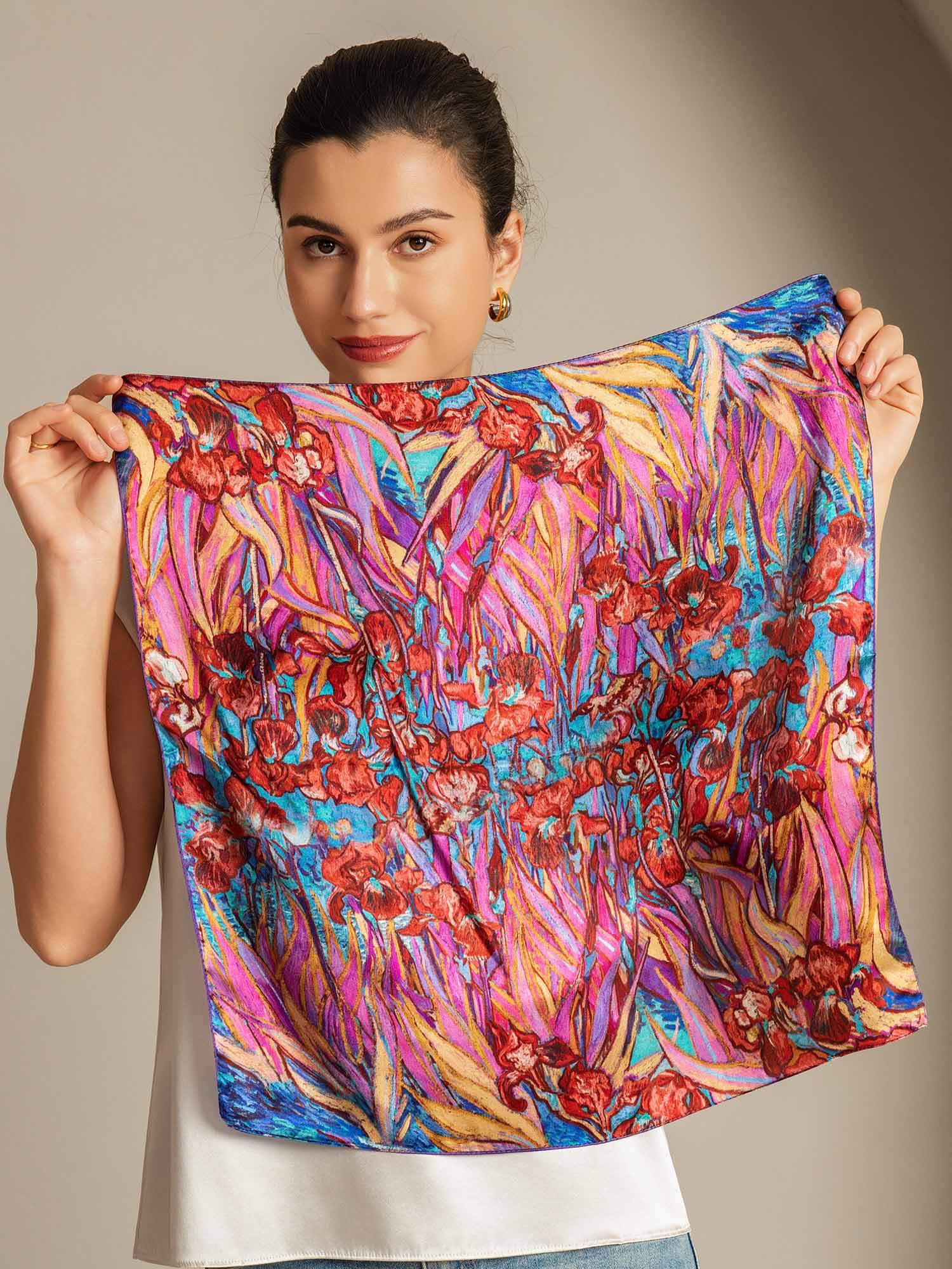 [Multi] SilkSilky Pure Silk Scarf 001