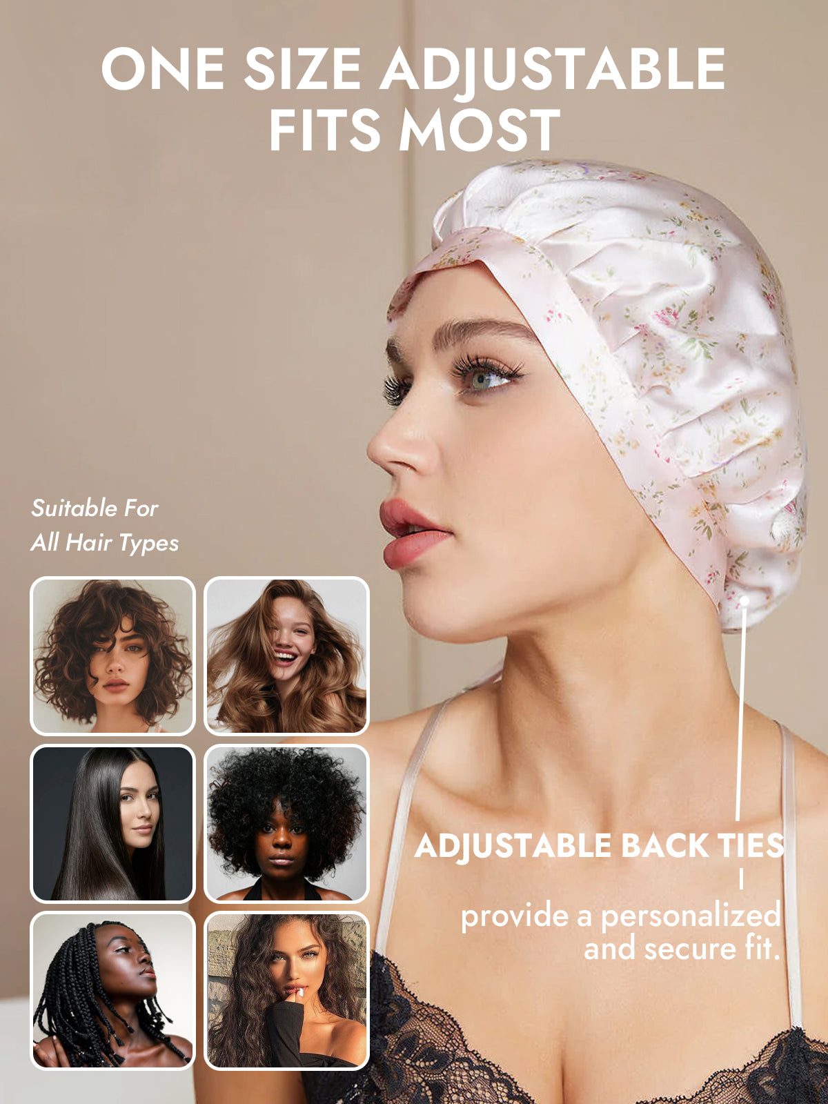 [Multi] SilkSilky  Pure Silk Sleep Cap 006