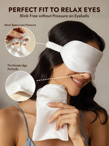 [White] SilkSilky  Pure Silk Eye Mask 003