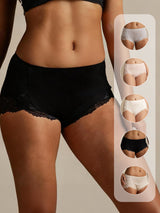 [Black] SilkSilky  100% Silk Jersey Panty 001