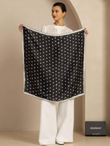[Black] SilkSilky Scarf 005