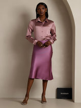 [Deep Purple] SilkSilky  Skirt 007