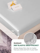 [Silver] SilkSilky  25Momme Sheet 005