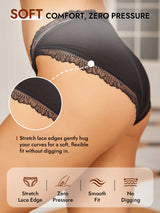 [Black] SilkSilky  100% Silk Jersey Panty 005
