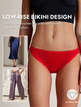 [Red] SilkSilky  100% Silk Jersey Panty 005