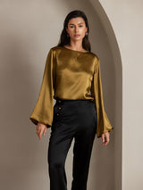 [Black] SilkSilky  Women's Pants 009