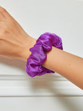 SilkSilky  19Momme Pure Silk Scrunchie Violet 001