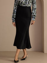[Black] SilkSilky Skirt 001