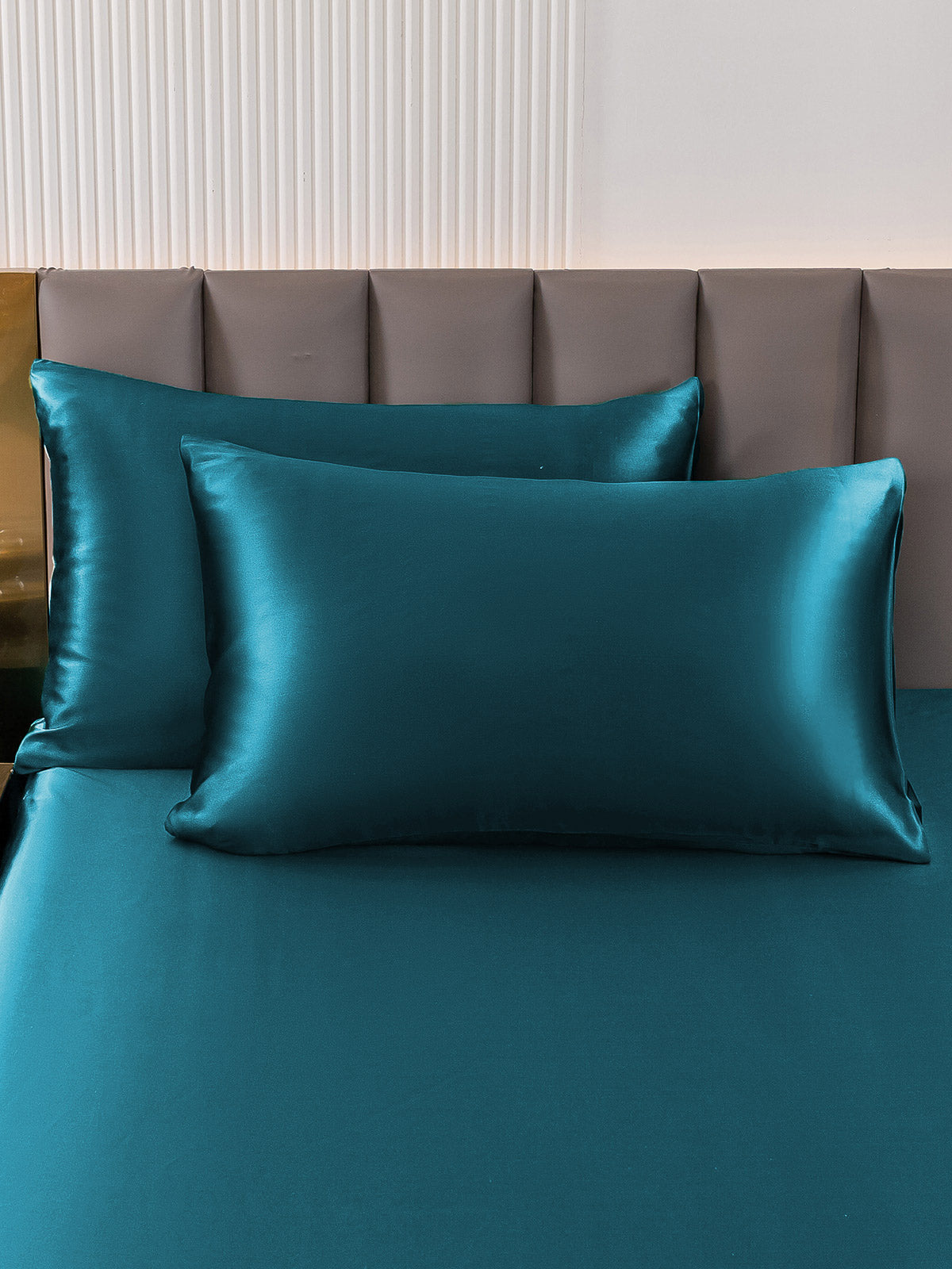 SilkSilky US 22Momme Pure Silk Pillowcase Teal 001