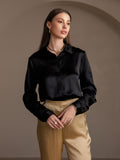 SilkSilky-US-19Momme-Silk-Blend-Long-Sleeve-Collar-Women's-Shirt-Black-003