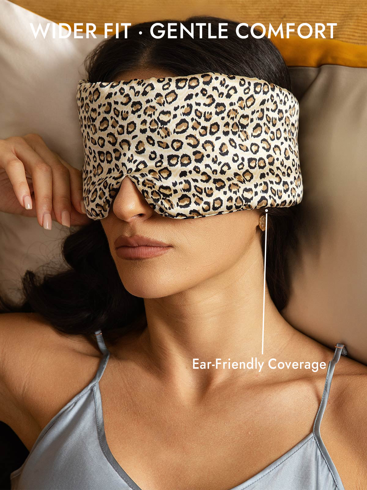 [Leopard] SilkSilky  19Momme Pure Silk Eye Mask 005