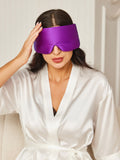 SilkSilky US 19Momme Pure Silk Eye Mask Purple 003