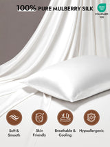 [White] SilkSilky Pillowcase 002