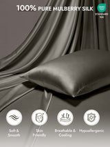 [Dark Gray] SilkSilky Pillowcase 002