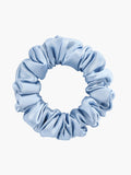 SilkSilky US 19Momme Pure Silk Scrunchie Blue 004