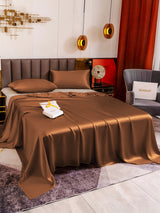 [Coffee] SilkSilky  19Momme Bedding Set 004