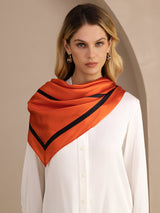 [Orange Square] SilkSilky Scarf 003