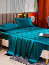 [Teal] SilkSilky  22Momme Pure Silk Bedding Set 003,
