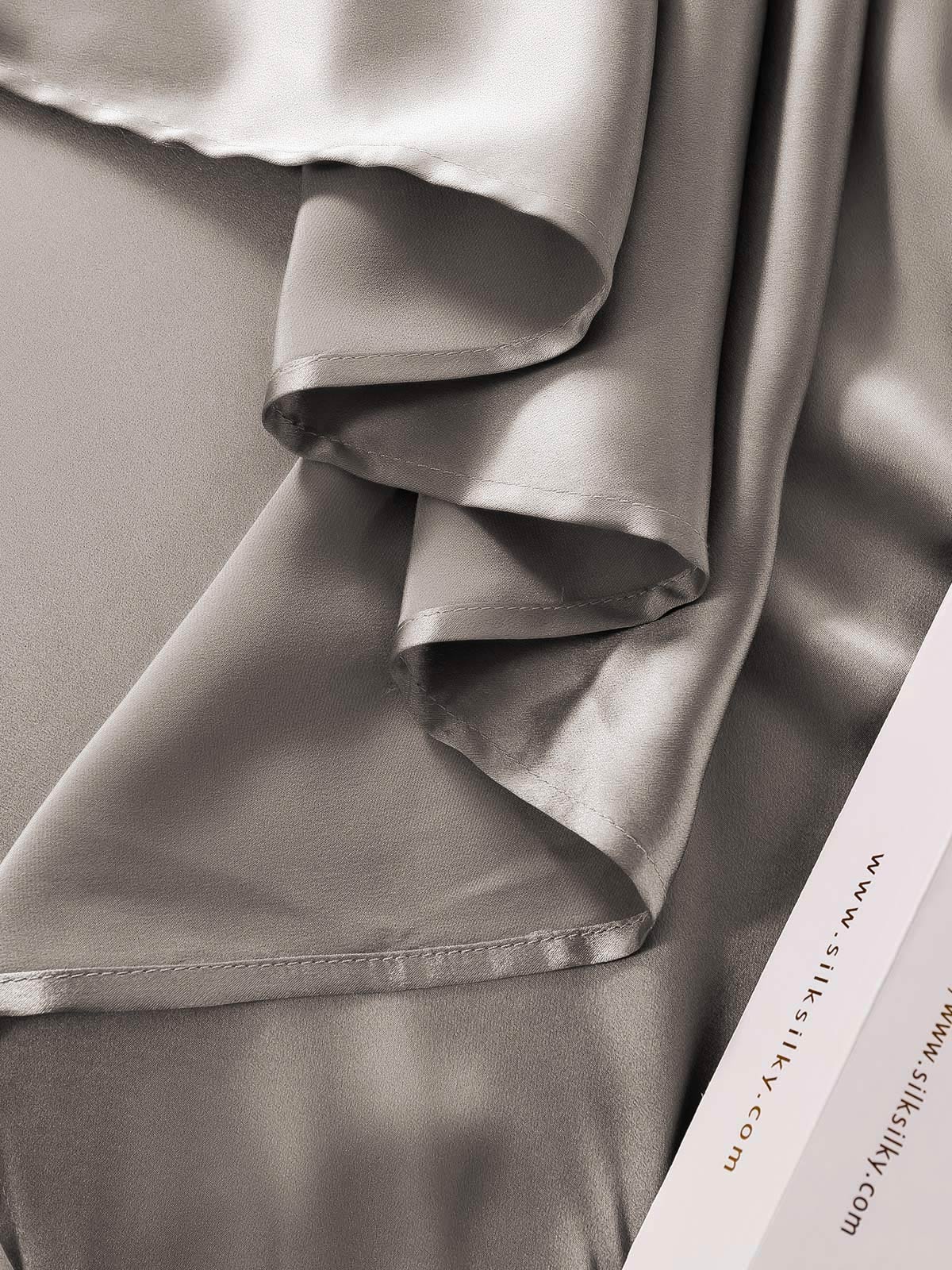 [Gray] SilkSilky  25Momme Pure Silk Bedding Set 006