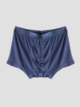 [Dark Blue] SilkSilky  100% Silk Jersey Men's Underwear 006