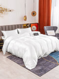 SilkSilky US 19Momme Pure Silk Bedding Set White 004