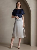 [Light Gray] SilkSilky  Skirt 002