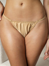 [Khaki] SilkSilky  Pure Silk Panty 009