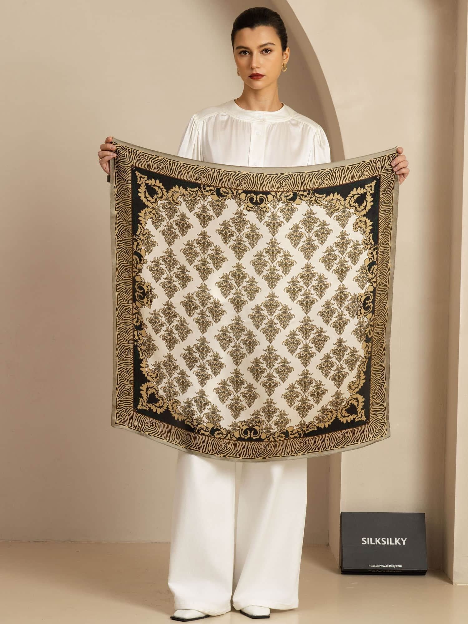 [P109] SilkSilky  Silk Scarf 003