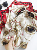 SilkSilky US Pure Silk Scarf Red 005