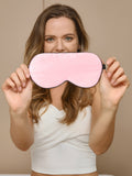 SilkSilky US 19Momme Pure Silk Eye Mask Pink 004