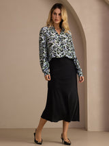[Black] SilkSilky Skirt 007