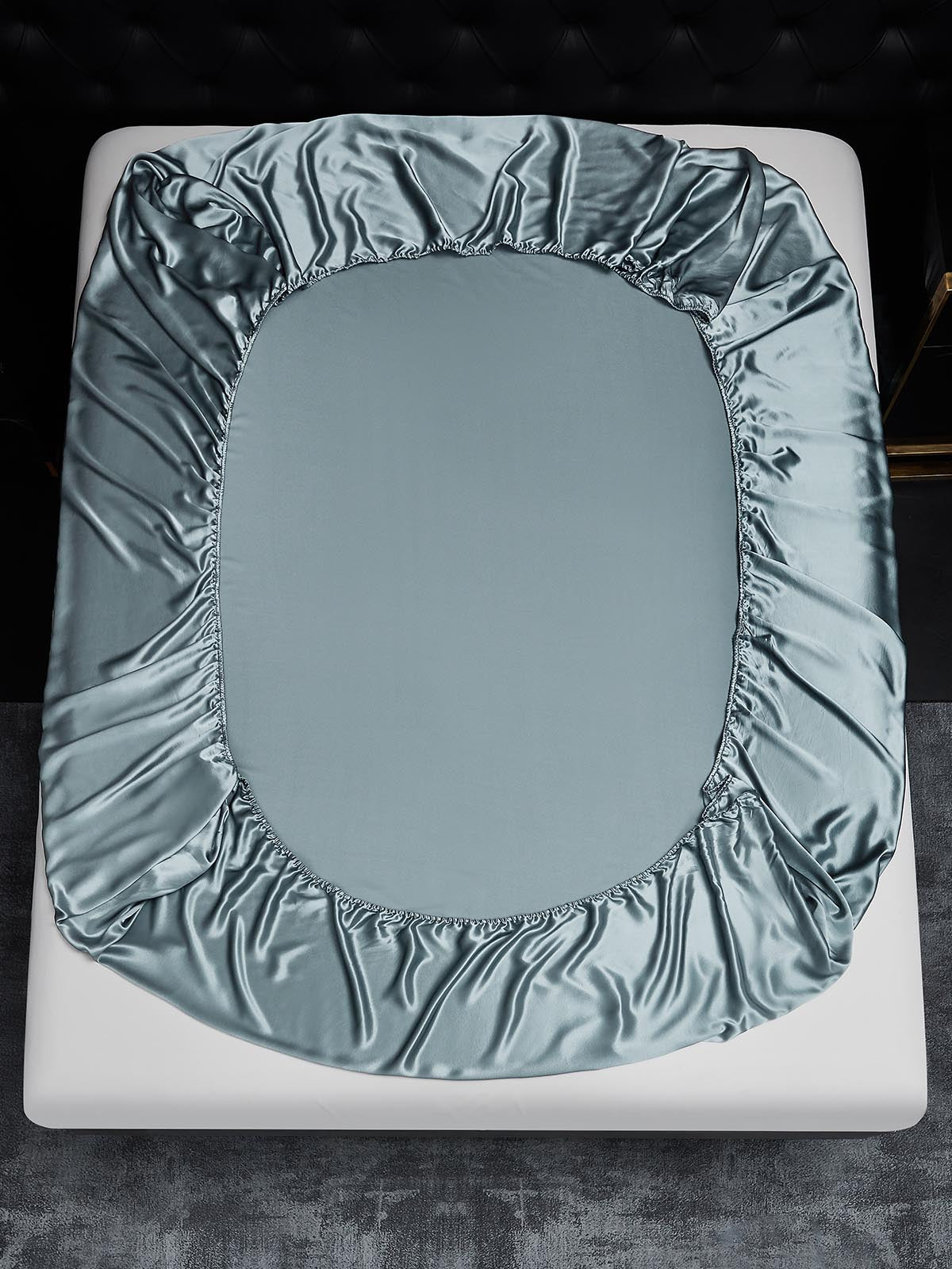[Grayish Blue] SilkSilky  19Momme Pure Silk Bedding Set 003