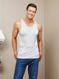 SilkSilky US Silk Knitted Sleeveless Round Neck Men's T Shirt LightGray 001