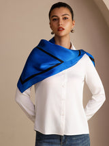[Blue Square] SilkSilky Scarf 003