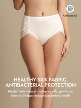 [White] SilkSilky  100% Silk Jersey Panty 004