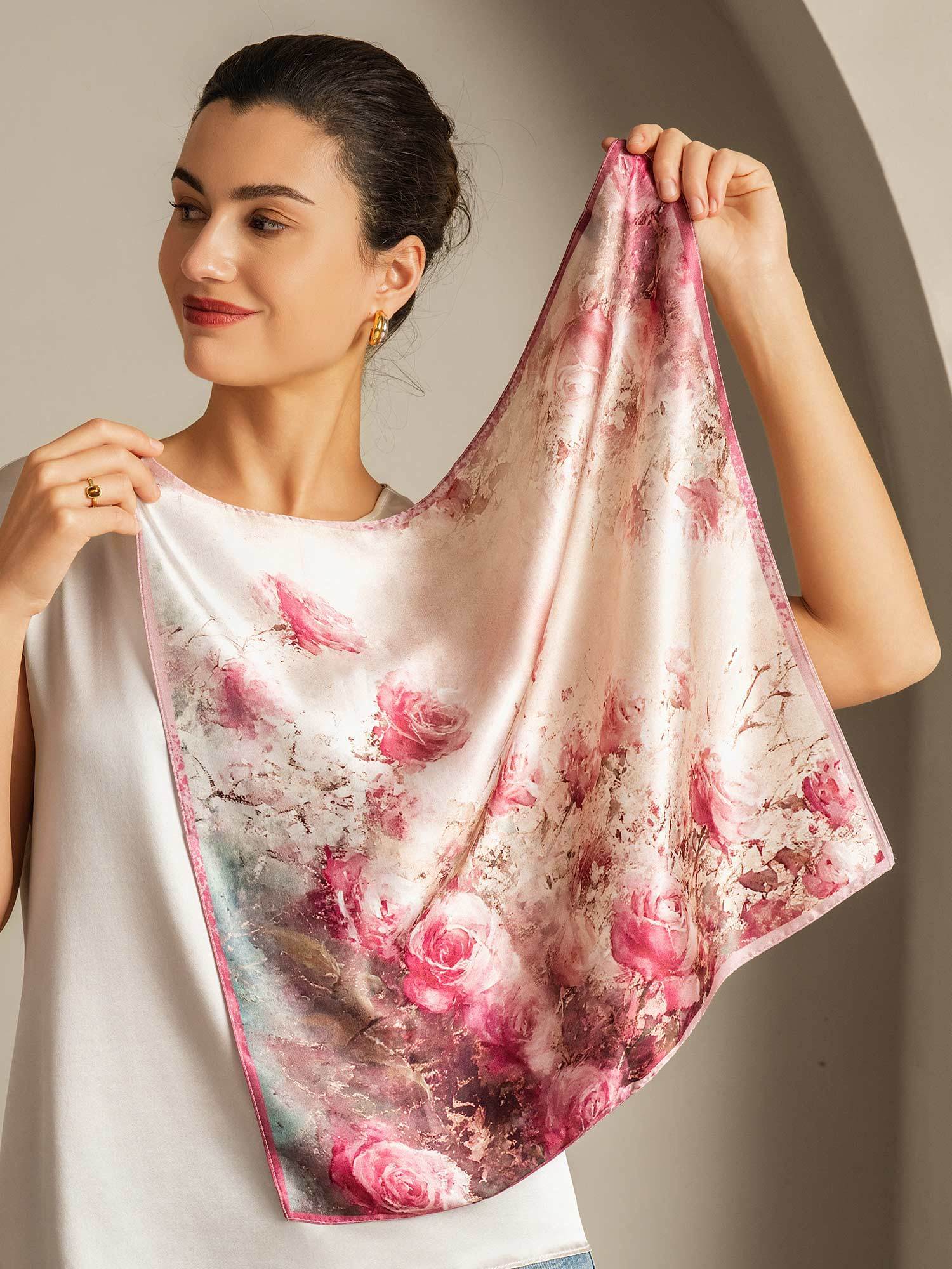 [P103] SilkSilky  Pure Silk Scarf 002,