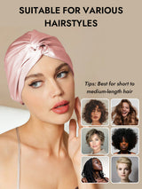 [Pink] SilkSilky  Sleep Cap 007