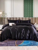 [Black] SilkSilky  25Momme Bedding Set 001