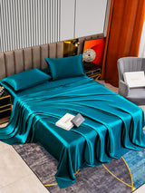 [Teal] SilkSilky  22Momme Pure Silk Bedding Set 002,