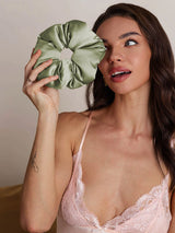 [Light Green] SilkSilky  Scrunchie 001