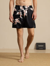 [Black] SilkSilky 19Momme Mens Sleep Bottoms 003