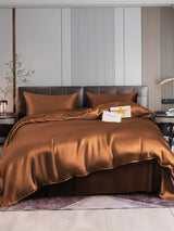 [Coffee] SilkSilky  22Momme Bedding Set 001