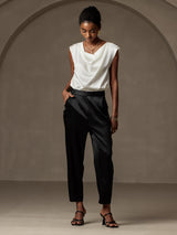 [Black] SilkSilky  Women's Pants 001