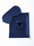 SilkSilky US 19Momme Pure Silk Pillowcase Set DarkBlue 005