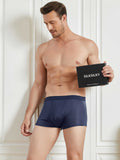 SilkSilky US Silk Knitted Mens Underwear DarkBlue 001