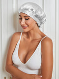 SilkSilky US Pure Silk Sleep Cap Silver 003