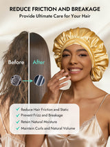 [Champagne] SilkSilky  Pure Silk Sleep Cap 003