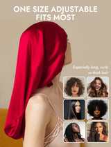 [Wine] SilkSilky  Pure Silk Sleep Cap 006