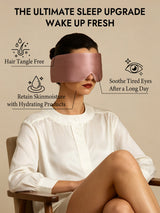 [PaleMauve+LightPink] SilkSilky  Pure Silk Eye Mask 005